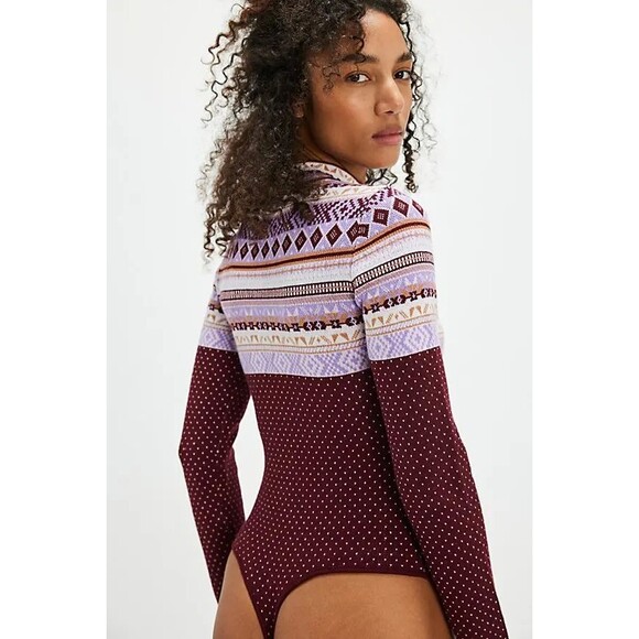 Free People Fair Isle Winter Body suit - Picture 5 of 6